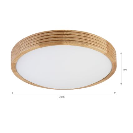 Brilagi - LED loftlampe CARVALHO MODERN SLIM 2xE27/60W/230V Ø 37,5 cm eg