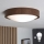Brilagi - LED loftlampe CARVALHO SLIM 1xE27/15W/230V eg valnød pr. 27 cm