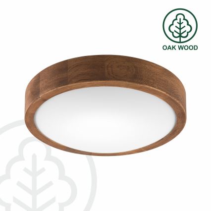 Brilagi - LED loftlampe CARVALHO SLIM 1xE27/15W/230V egetræ-kirsebær Ø 27 cm