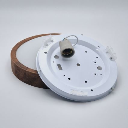 Brilagi - LED loftlampe CARVALHO SLIM 1xE27/15W/230V egetræ-kirsebær Ø 27 cm