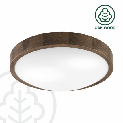 BRILAGI - LED loftlampe CARVALHO SLIM 2xE27/15W/230V eg/valnød Ø 37 cm