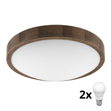 Brilagi - LED Loftlampe CARVALHO SLIM 2xE27/60W/230V eg diameter 37 cm