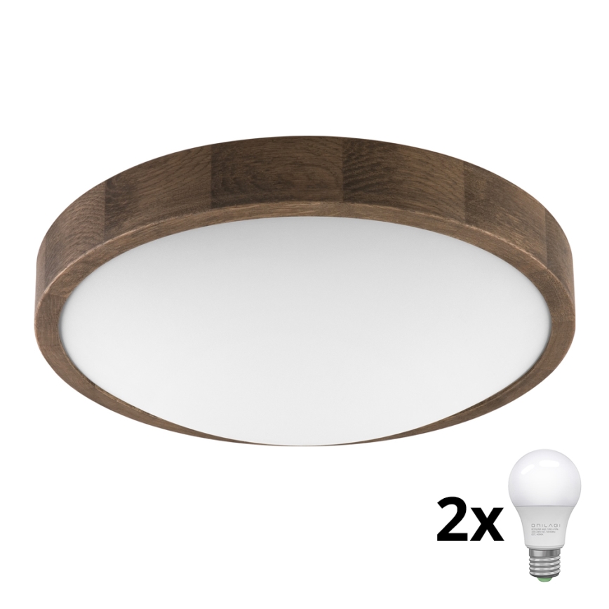 Brilagi - LED Loftlampe CARVALHO SLIM 2xE27/60W/230V eg diameter 37 cm