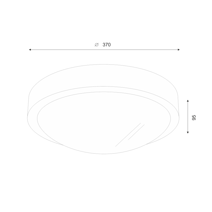 Brilagi - LED loftlampe CARVALHO SLIM 2xE27/60W/230V eg kirsebær diameter 37 cm