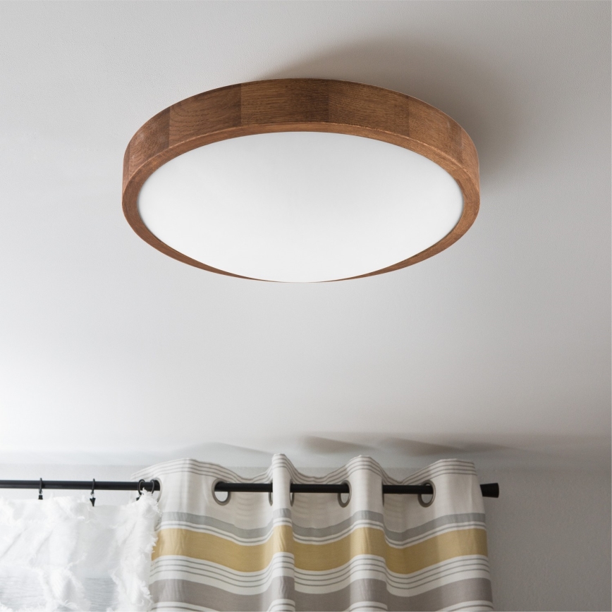 Brilagi - LED Loftlampe CARVALHO SLIM 2xE27/60W/230V eg kirsebærtræ, pr. 37 cm