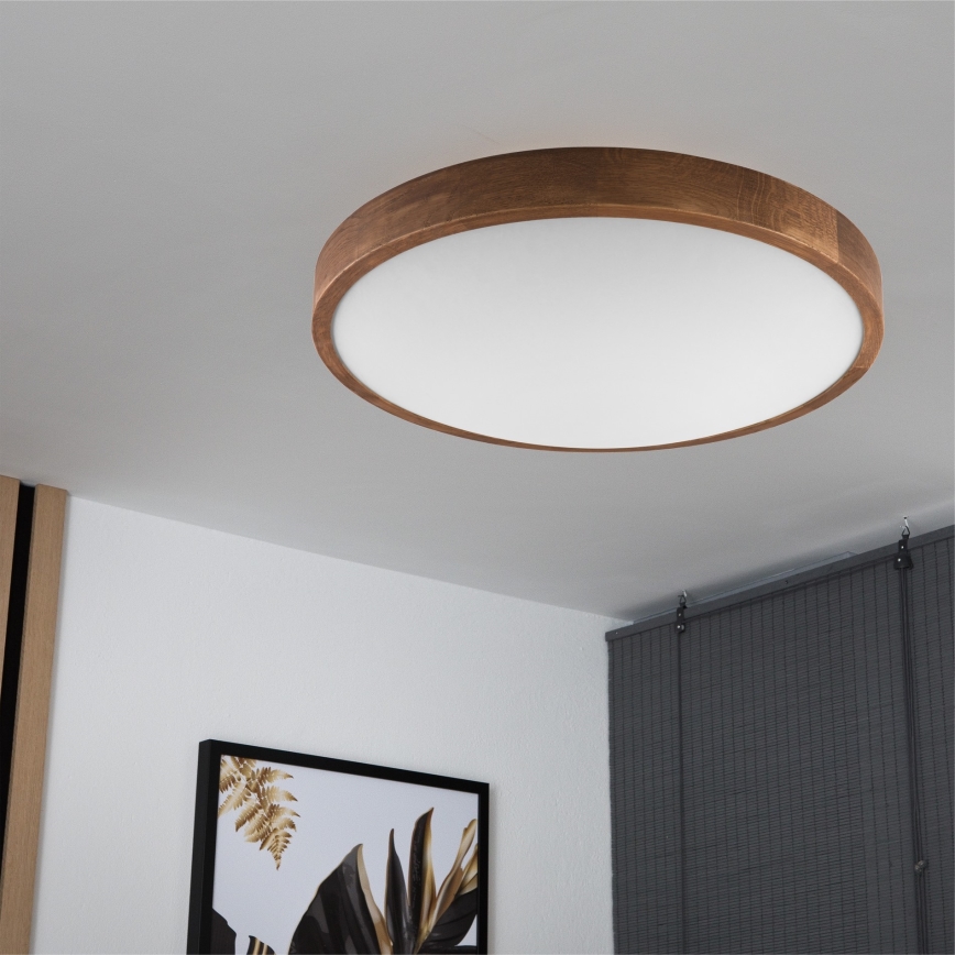 Brilagi - LED loftlampe CARVALHO SLIM 3xE27/15W/230V eg/kirsebær Ø 47 cm