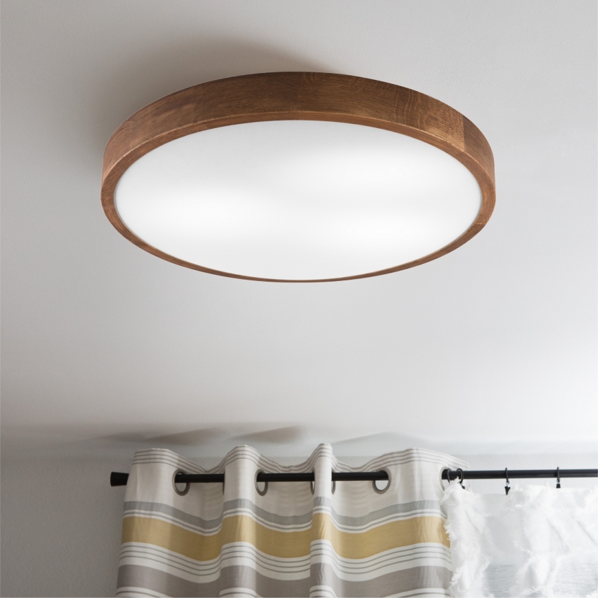 Brilagi - LED loftlampe CARVALHO SLIM 3xE27/15W/230V eg/kirsebær Ø 47 cm