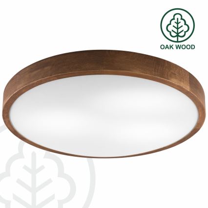 Brilagi - LED loftlampe CARVALHO SLIM 3xE27/15W/230V eg/kirsebær Ø 47 cm
