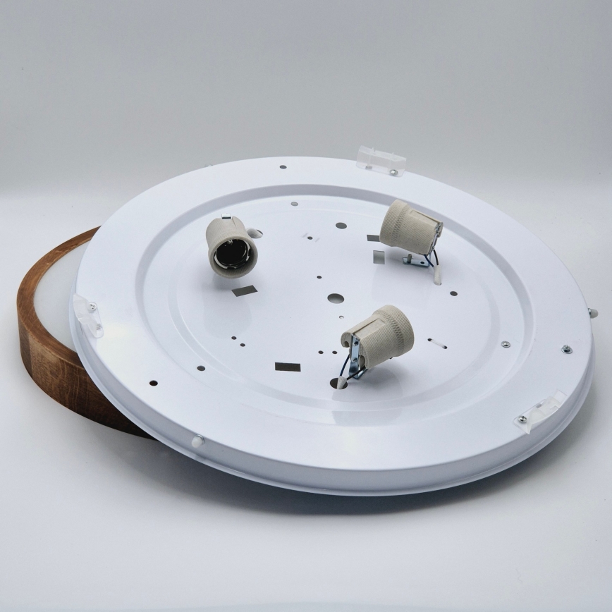 Brilagi - LED loftlampe CARVALHO SLIM 3xE27/15W/230V eg/kirsebær Ø 47 cm