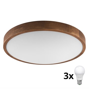 Brilagi - LED loftlampe CARVALHO SLIM 3xE27/60W/230V eg kirsebær diameter 47 cm