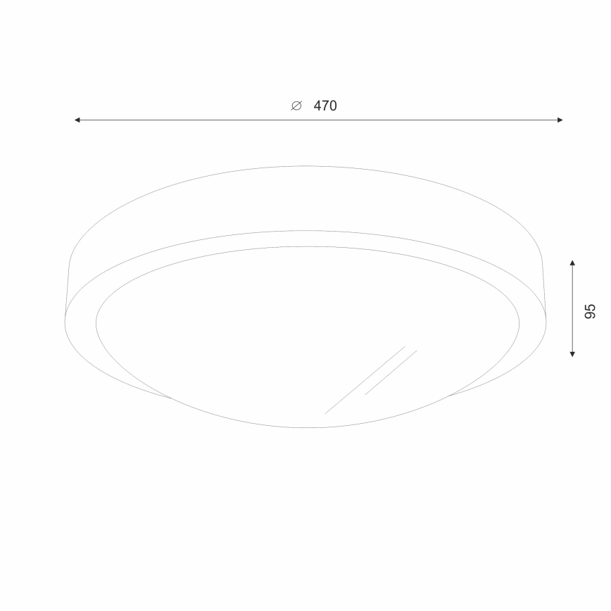 Brilagi - LED loftlampe CARVALHO SLIM 3xE27/60W/230V eg kirsebær diameter 47 cm