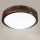 Brilagi - LED loftlampe CARVALHO SLIM SMOKEY LED/20W/230V eg Ø 27,5 cm