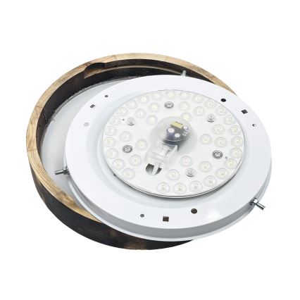Brilagi - LED loftlampe CARVALHO SLIM SMOKEY LED/20W/230V eg Ø 27,5 cm
