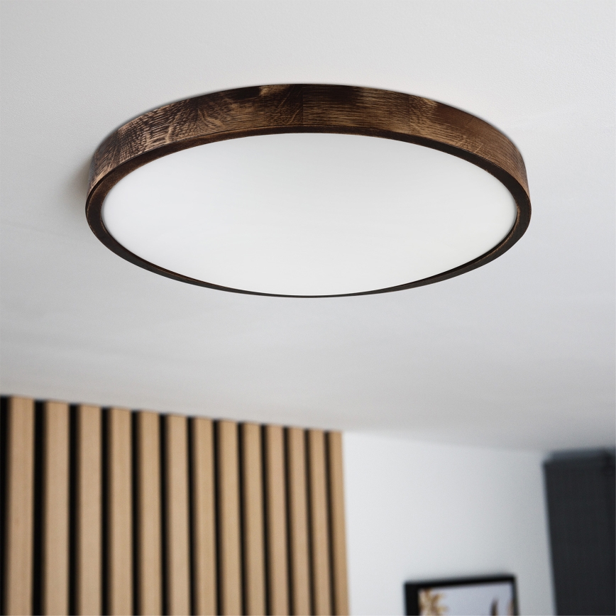 Brilagi - LED loftlampe CARVALHO SLIM SMOKEY LED/36W/230V eg Ø 47,5 cm