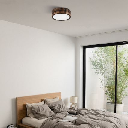 Brilagi - LED loftlampe CARVALHO SMOKEY LED/20W/230V eg Ø 27,5 cm