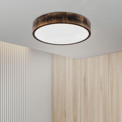 Brilagi - LED-loftlampe CARVALHO SMOKEY LED/36W/230V eg Ø 47,5 cm