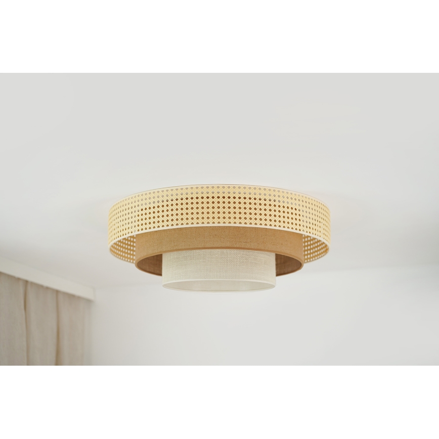 Brilagi - LED loftlampe CEDAR LUNETA LED/26W/230V beige/brun/cremefarvet