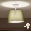 Brilagi - LED loftlampe CERIA 1xE27/60W/230V Ø 30 cm hvid/grøn