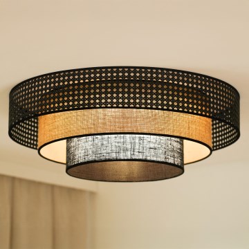 Brilagi - LED loftlampe DAKOTA LUNETA LED/12W/230V diameter 60 cm 3000K/4000K/6400K sort/beige