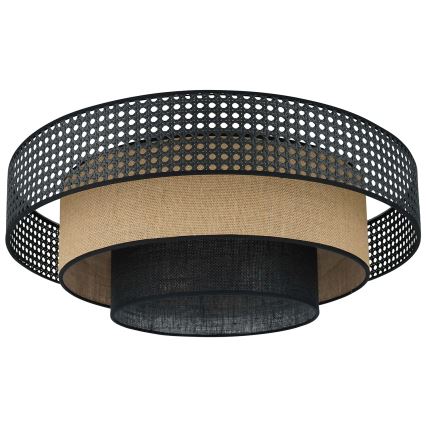 Brilagi - LED loftlampe DAKOTA LUNETA LED/12W/230V diameter 60 cm 3000K/4000K/6400K sort/beige