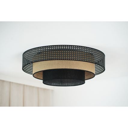 Brilagi - LED loftlampe DAKOTA LUNETA LED/12W/230V diameter 60 cm 3000K/4000K/6400K sort/beige
