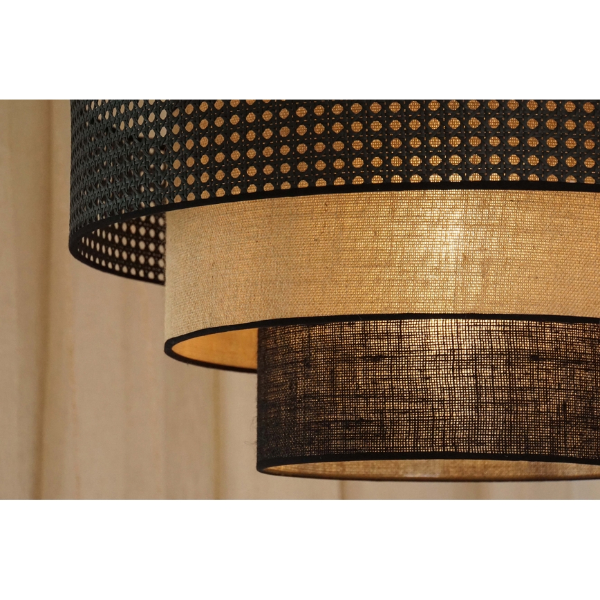 Brilagi - LED loftlampe DAKOTA LUNETA LED/12W/230V diameter 60 cm 3000K/4000K/6400K sort/beige