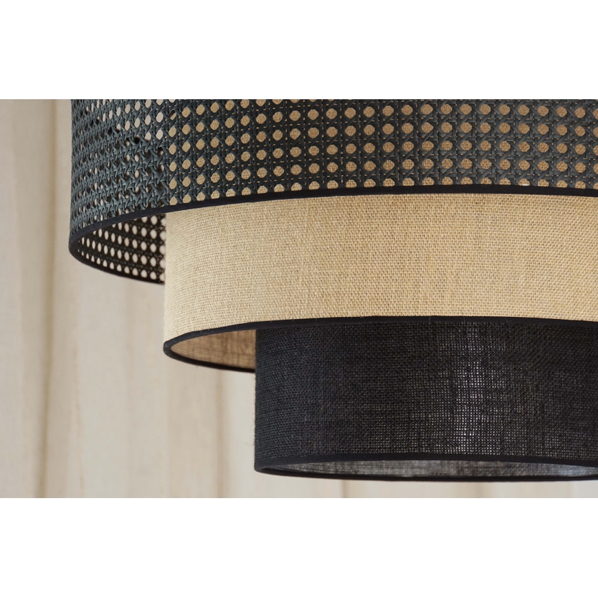 Brilagi - LED loftlampe DAKOTA LUNETA LED/12W/230V diameter 60 cm 3000K/4000K/6400K sort/beige