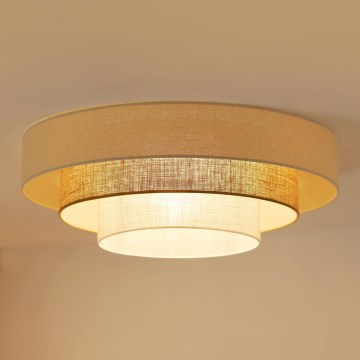 Brilagi - LED loftlampe DENVER LUNETA LED/12W/230V diameter 60 cm 3000K/4000K/6400K beige/cremefarvet