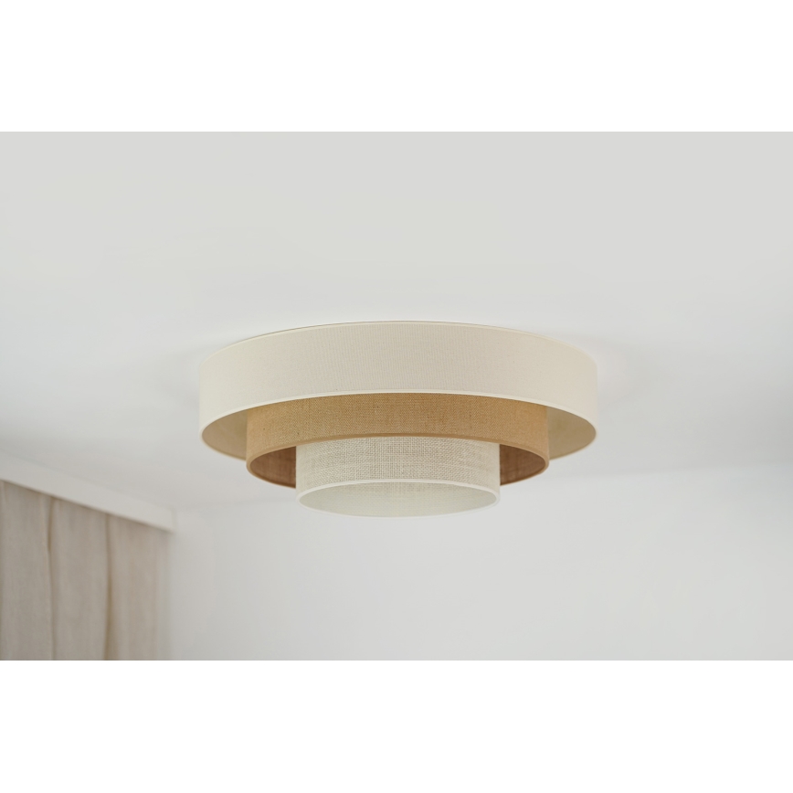Brilagi - LED loftlampe DENVER LUNETA LED/12W/230V diameter 60 cm 3000K/4000K/6400K beige/cremefarvet