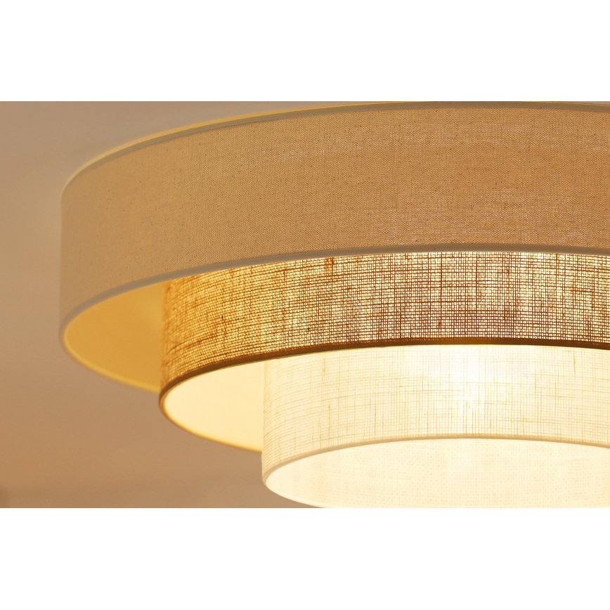 Brilagi - LED loftlampe DENVER LUNETA LED/12W/230V diameter 60 cm 3000K/4000K/6400K beige/cremefarvet