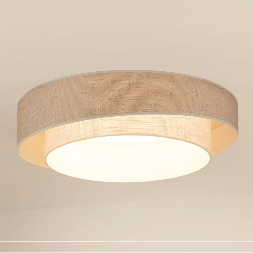 Brilagi - LED loftlampe DOVER SHINE LED/26W/230V diameter 60 cm grå/cremefarvet