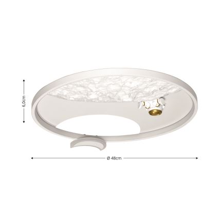 Brilagi - LED loftlampe dæmpbar ASTRO LED/20W/230V 3000/4000/6000K + fjernbetjening
