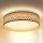 Brilagi - LED loftlampe dæmpbar CAMILA LED/48W/230V 3000-6500K bambus diameter 40 cm + fjernbetjening