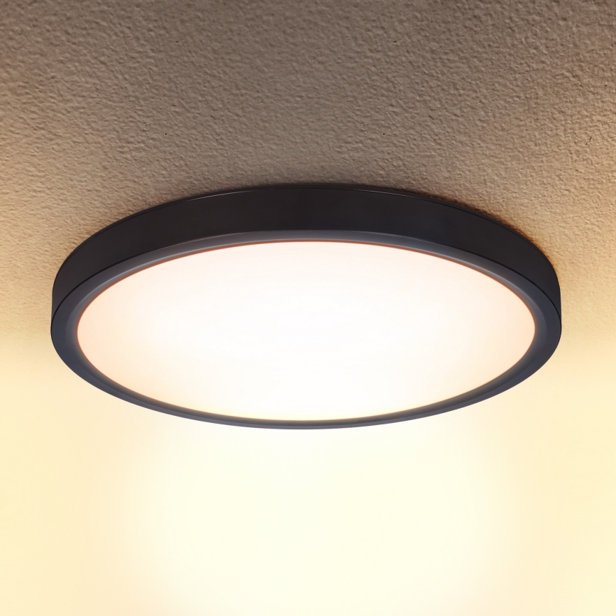 Brilagi - LED loftlampe dæmpbar ESTELA LED/48W/230V 3000-6500K ø 40 cm sort + fjernbetjening