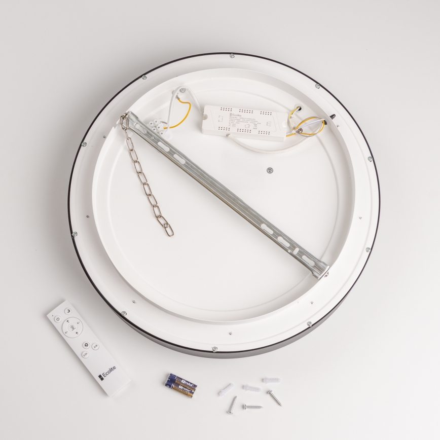 Brilagi - LED loftlampe dæmpbar FALCON LED/80W/230V 3000-6500K diam. 60 cm sort + fjernbetjening
