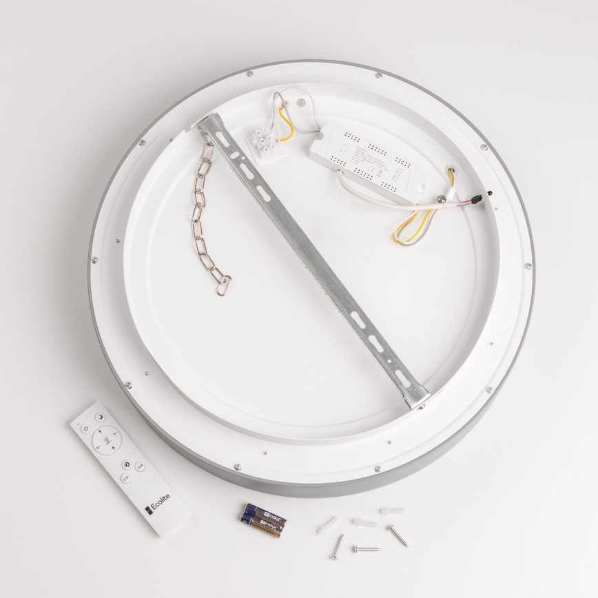 Brilagi - LED loftlampe dæmpbar FALCON LED/80W/230V 3000-6500K diam. 60 cm grå + fjernbetjening