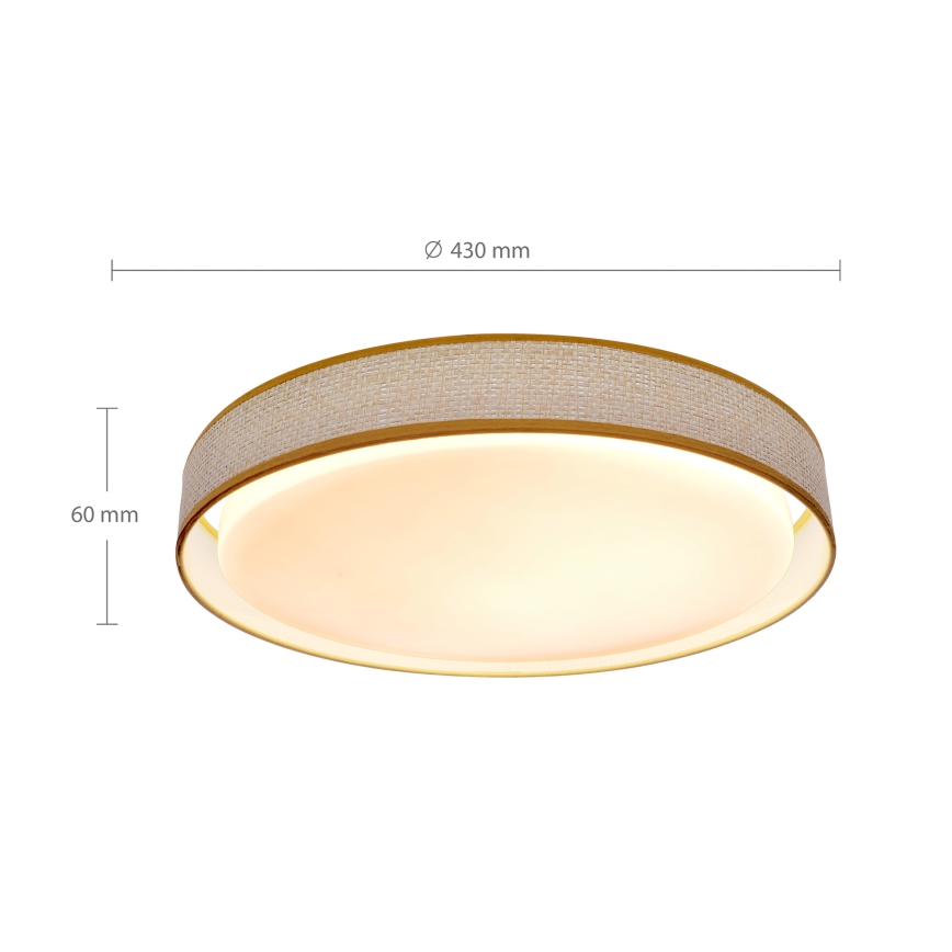 Brilagi - LED loftlampe dæmpbar KIANIA LED/48W/230V 3000-6500K diameter 43 cm + fjernbetjening