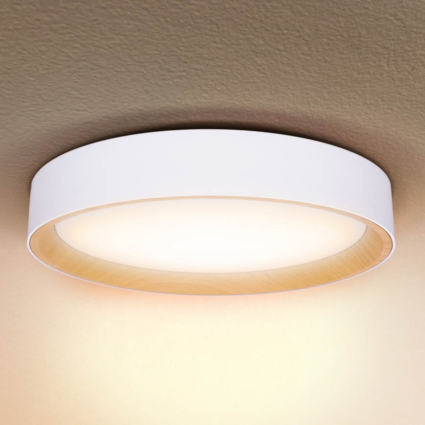 Brilagi - LED loftlampe dæmpbar LARIOS LED/48W/230V 3000-6500K ø 39 cm hvid + fjernbetjening