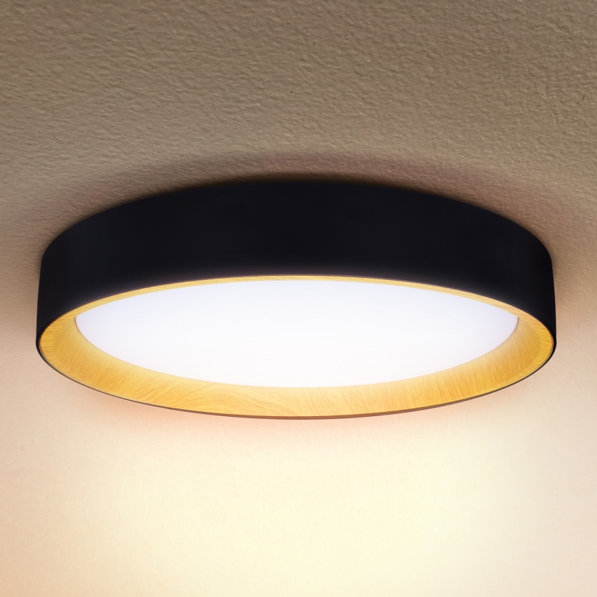 Brilagi - LED loftlampe dæmpbar LARIOS LED/60W/230V 3000-6500K ø 49 cm sort + fjernbetjening