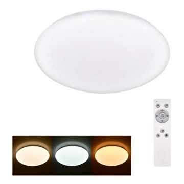 Brilagi - LED loftlampe dæmpbar MILKY LED/24W/230V + fjernbetjening 3000K-6500K