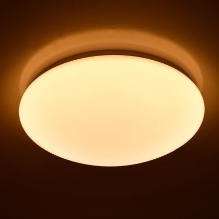 Brilagi - LED loftlampe dæmpbar MILKY LED/24W/230V + fjernbetjening 3000K-6500K