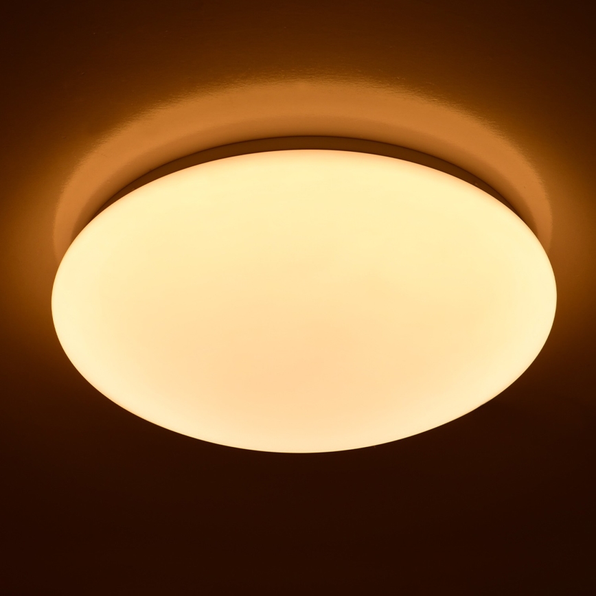 Brilagi - LED loftlampe dæmpbar MILKY LED/24W/230V + fjernbetjening 3000K-6500K