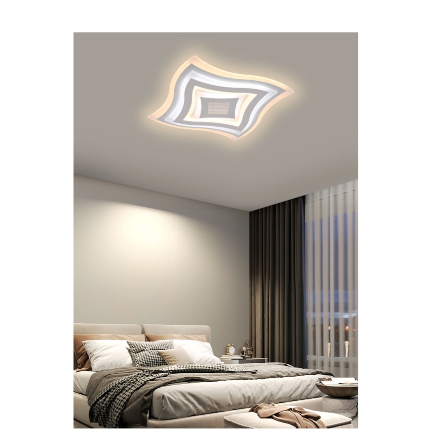 Brilagi - LED loftlampe dæmpbar MODERN LED/102W/230V 2700-6500K 50x50 cm + fjernbetjening