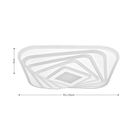 Brilagi - LED loftlampe dæmpbar MODERN LED/210W/230V 2700-6500K 55x55 cm + fjernbetjening