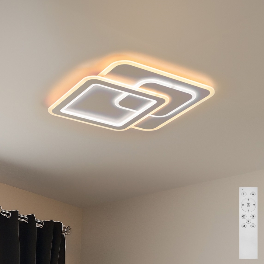 Brilagi - LED loftlampe dæmpbar MODERN LED/80W/230V 2700-6500K 52,5x52,5 cm + fjernbetjening