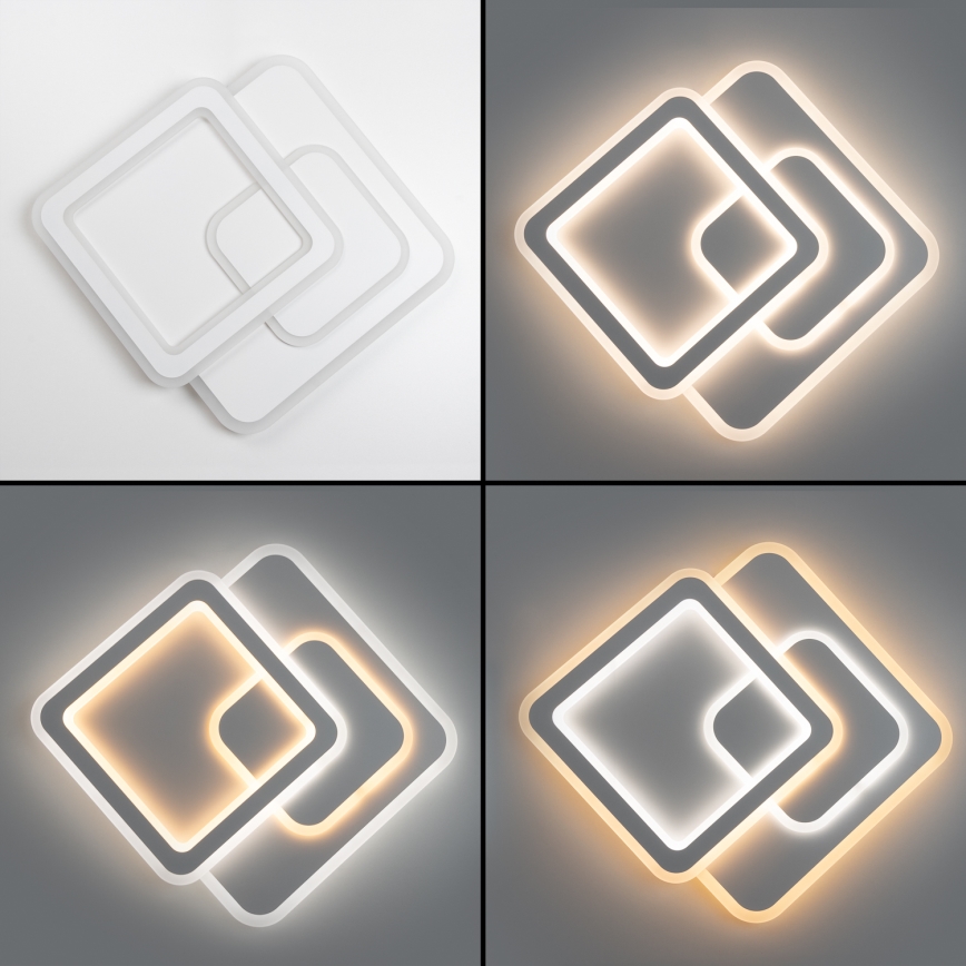 Brilagi - LED loftlampe dæmpbar MODERN LED/80W/230V 2700-6500K 52,5x52,5 cm + fjernbetjening