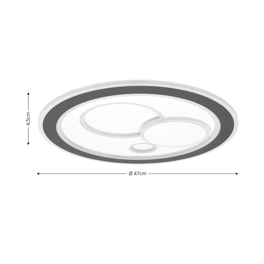 Brilagi - LED loftlampe dæmpbar MODERN LED/89W/230V 2700-6500K diameter 47 cm + fjernbetjening