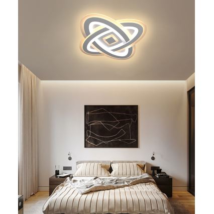 Brilagi - LED loftlampe dæmpbar MODERN LED/90W/230V 2700-6500K 48x48 cm+ fjernbetjening