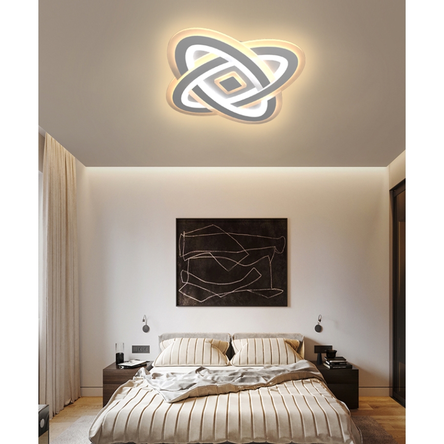 Brilagi - LED loftlampe dæmpbar MODERN LED/90W/230V 2700-6500K 48x48 cm+ fjernbetjening