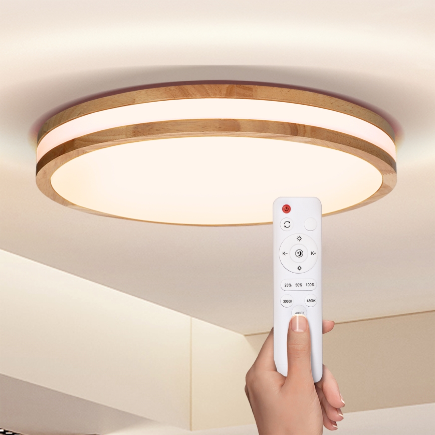 Brilagi - LED loftlampe dæmpbar MOLINA LED/48W/230V 3000-6500K eg diameter 38 cm + fjernbetjening